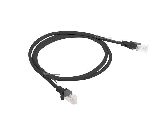 Lanberg Patchcord RJ45, Cat. 5e, UTP, 1m, Black