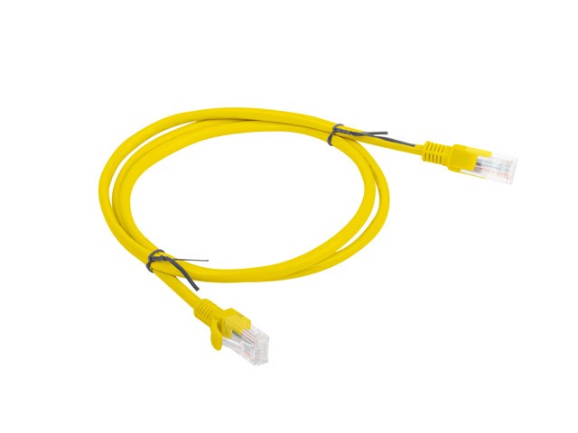 Lanberg Patchcord RJ45, Cat. 5e, UTP, 1m, Yellow