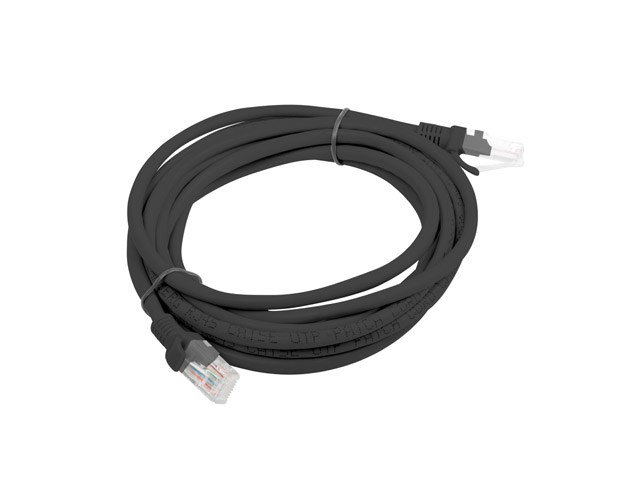 LANBERG PATCHCORD RJ45 CAT. 6 UTP 3M BLACK