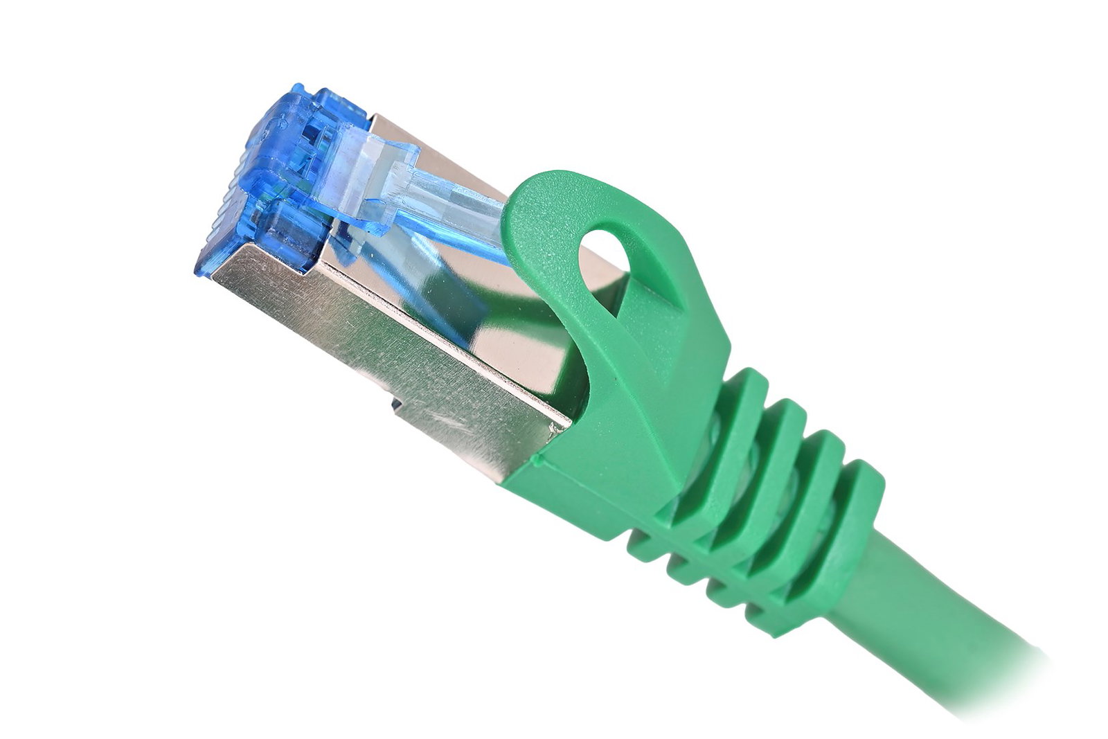 LANBERG PATCHCORD S/FTP CAT.6A 0.5M GREEN LSZH