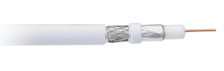 Libox Kabel koncentryczny PCC80 100m coaxial cable RG-6/U White