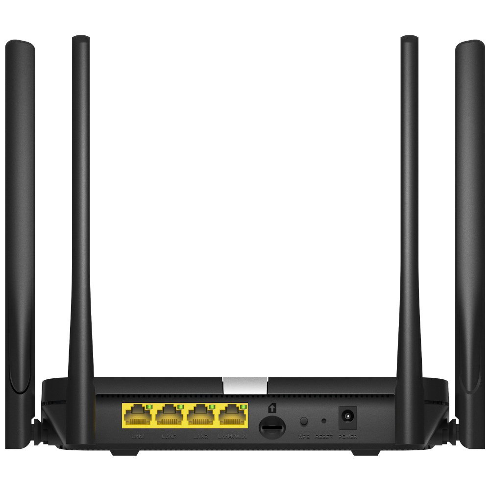 Cudy LT500 wireless router Fast Ethernet Dual-band (2.4 GHz 5 GHz) 4G Black