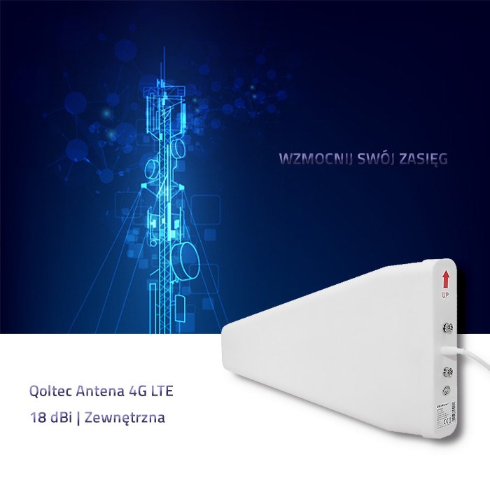 Qoltec 57021 4G LTE Antenna 18 dBi Outdoor