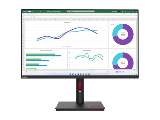 LENOVO ThinkVision T32h-30 31.5inch 2560x1440 Monitor 16:9 60Hz HDMI DP