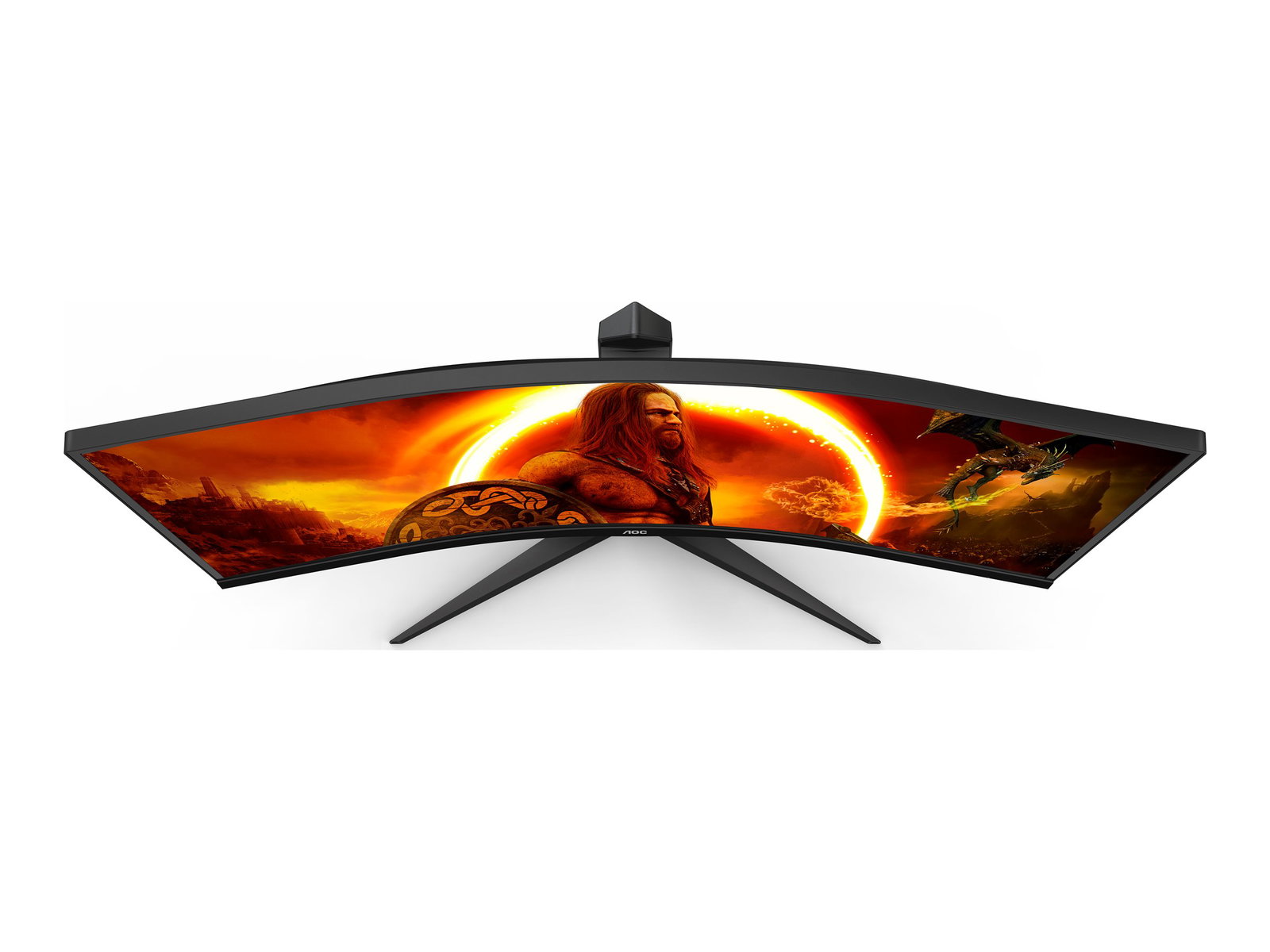 AOC CU34G2XP/BK 34inch 3440x1440 VA 180hz High adjustable Stand HDR400 Freesync Premium USB HUB 4x3.0 2xDP 2xHDMI
