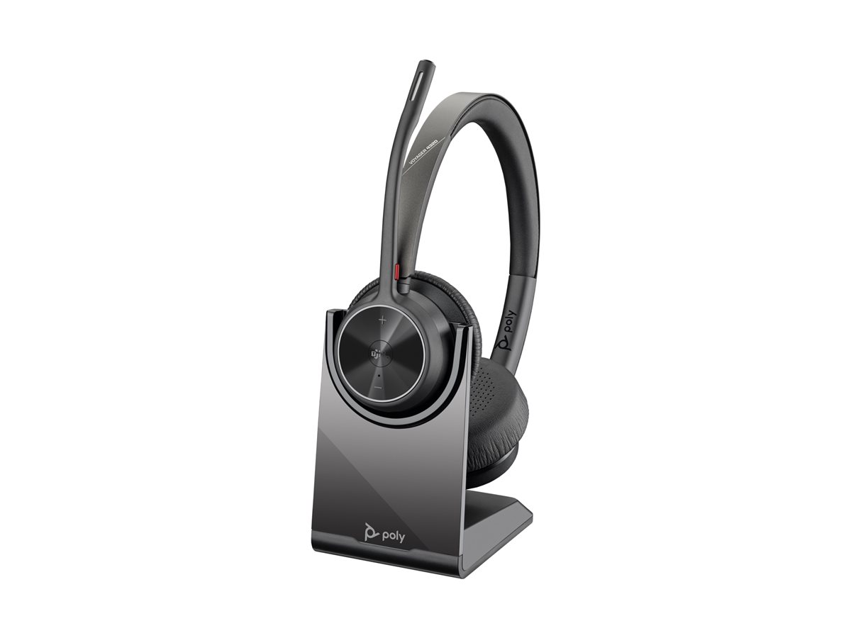 HP Poly Voyager 4320 Microsoft Teams Certified Headset +BT700 dongle +Charging Stand