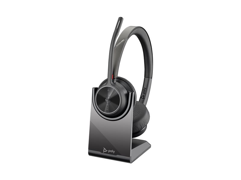 HP Poly Voyager 4320 Microsoft Teams Certified Headset +BT700 dongle +Charging Stand