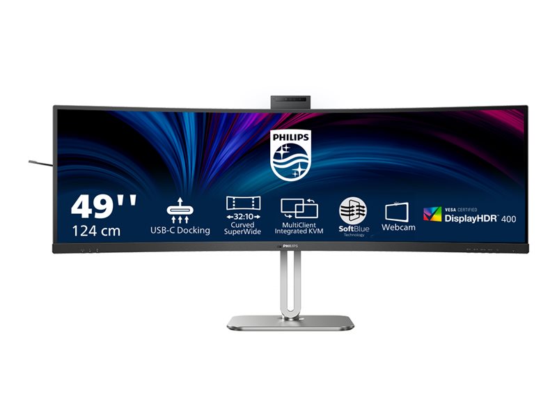 PHILIPS 49B2U6900CH/00 48.8inch 5120x1440 VA Curved 1800R H/A 130mm SUPERWIDE USB-C 75Hz DP 2xHDMI USB HUB SPEAKERS