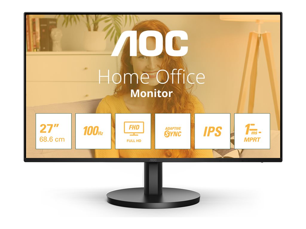 AOC 27B3HA2 27inch IPS 1920x1080 16:9 4ms 250cd/m2 HDMI VGA Black
