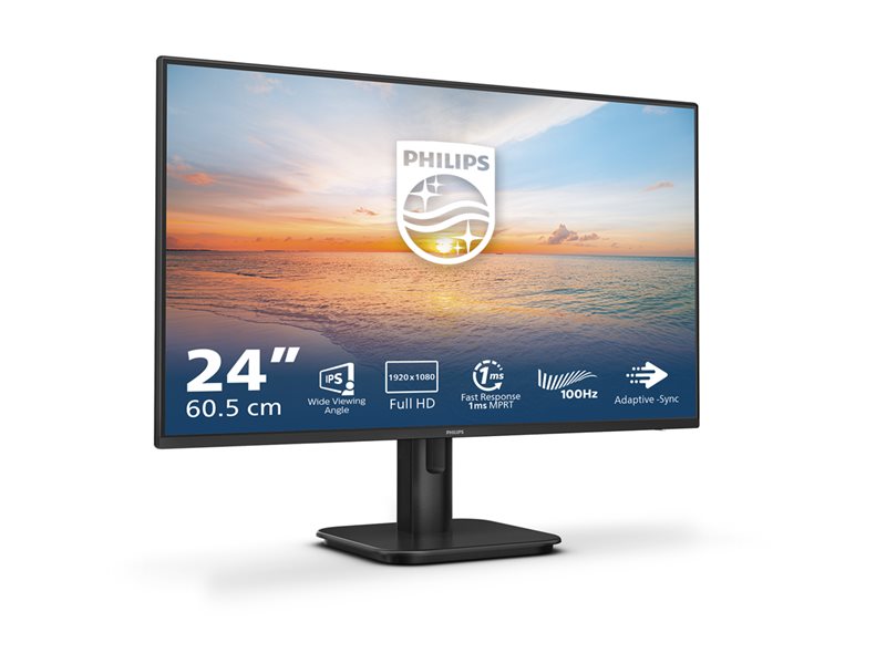 PHILIPS 24E1N1100A/00 23.8inch 1920x1080 16:9 1ms 250cd/m2 HDMI VGA Black