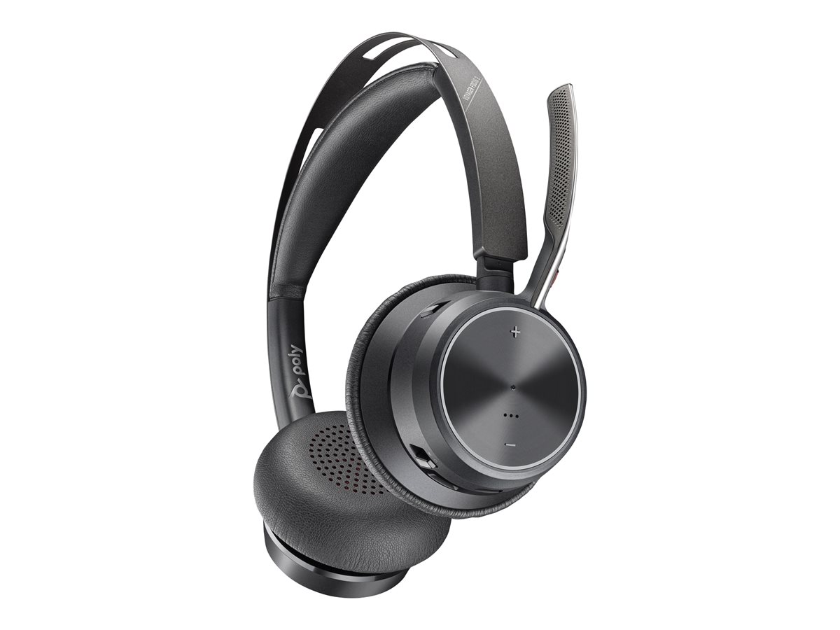 HP Poly Voyager Focus 2 USB-C BT Headset +USB-C/A Adapter +Charging Stand