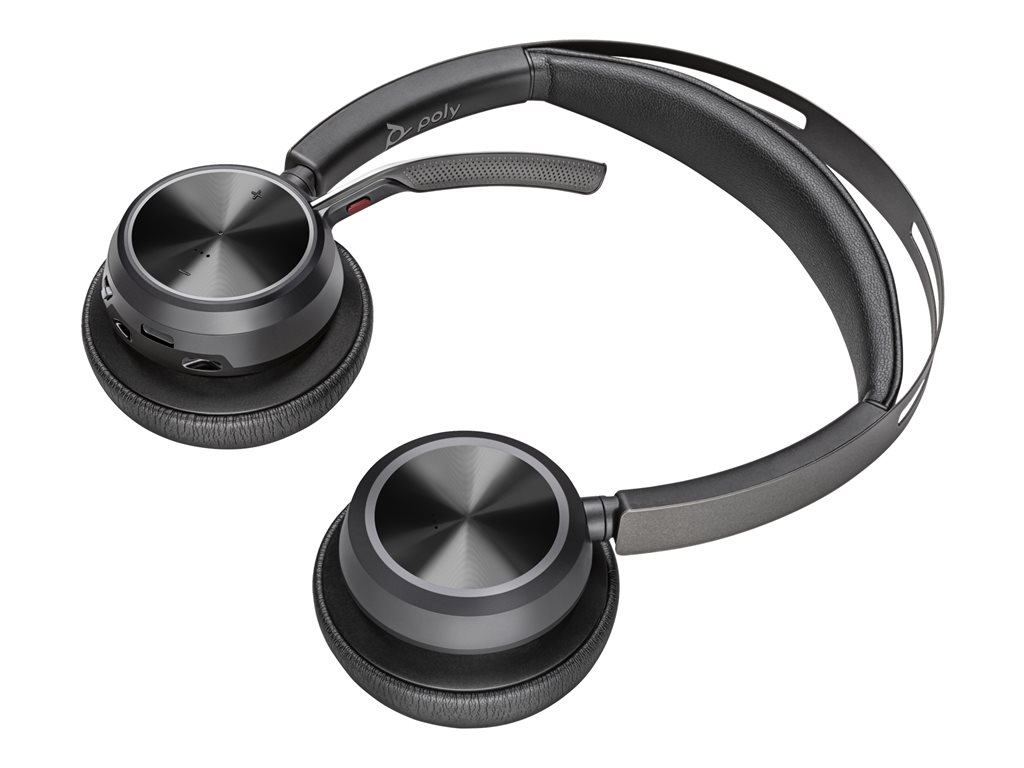 HP Poly Voyager Focus 2 USB-C BT Headset +USB-C/A Adapter +Charging Stand