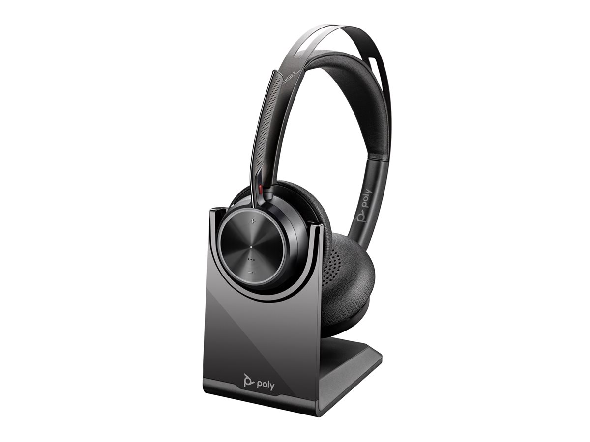 HP Poly Voyager Focus 2 USB-C BT Headset +USB-C/A Adapter +Charging Stand