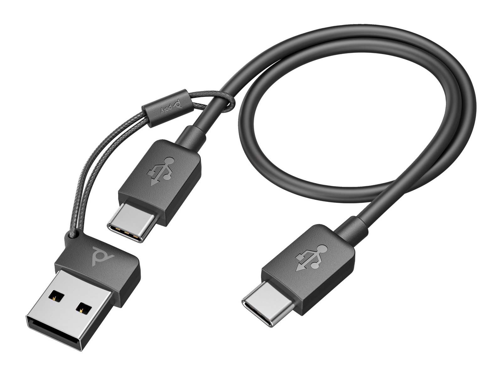 HP Poly Voyager Focus 2 USB-C BT Headset +USB-C/A Adapter +Charging Stand