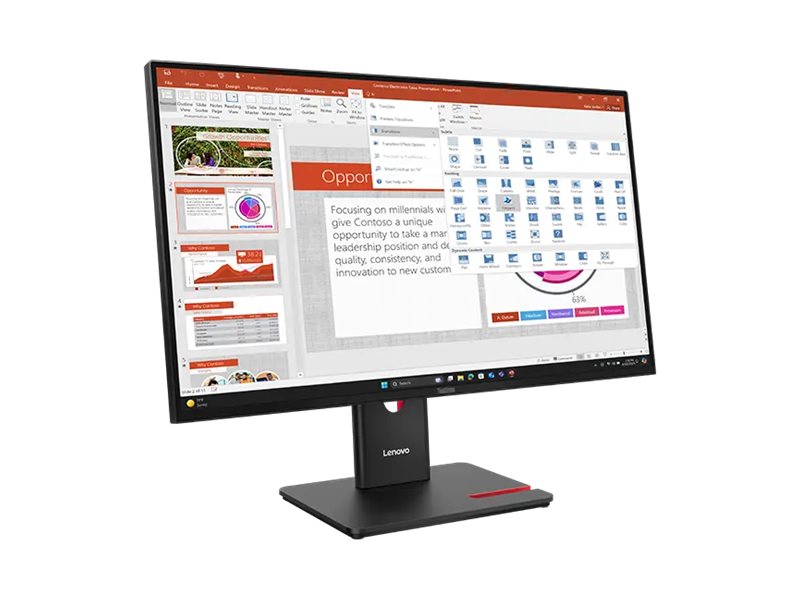 LENOVO ThinkVision T27-40 LED monitor 27inch 1920x1080 Full HD (1080p) 120Hz IPS 300cd/m2 1500:1 4ms HDMI VGA DisplayPort 3y