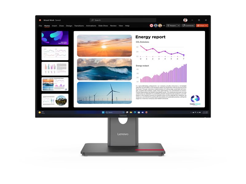 LENOVO ThinkVision P24Q-40 LED monitor 24inch 2560x1440 QHD 120Hz IPS 300cd/m2 1500:1 HDR10 4ms HDMI DisplayPort DaisyChain