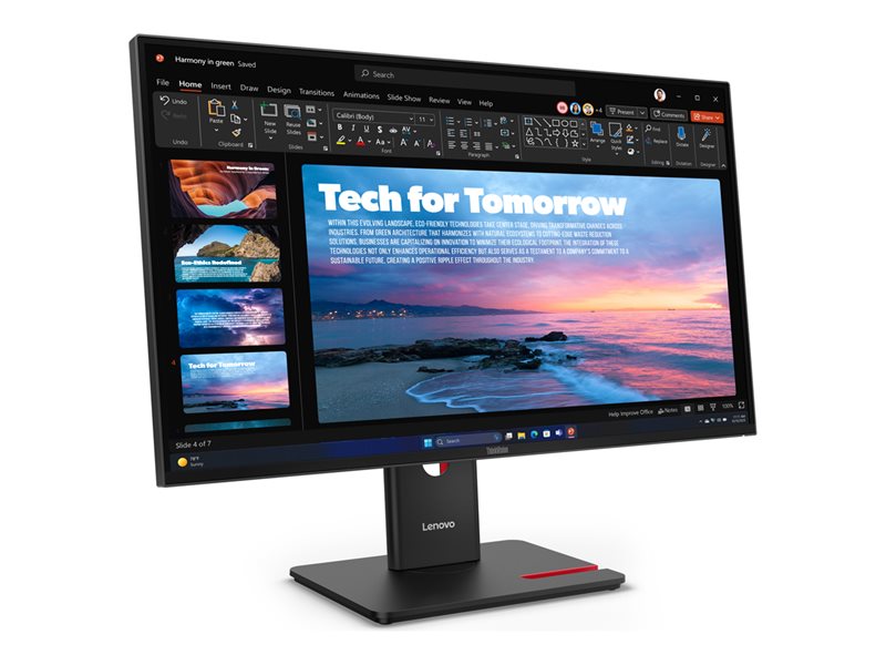 LENOVO ThinkVision T27qd-40 LED monitor 27inch 2560x1440 QHD 120Hz IPS 350cd/m2 HDR10 4ms HDMI DisplayPort DaisyChain USB-C Dock 96W