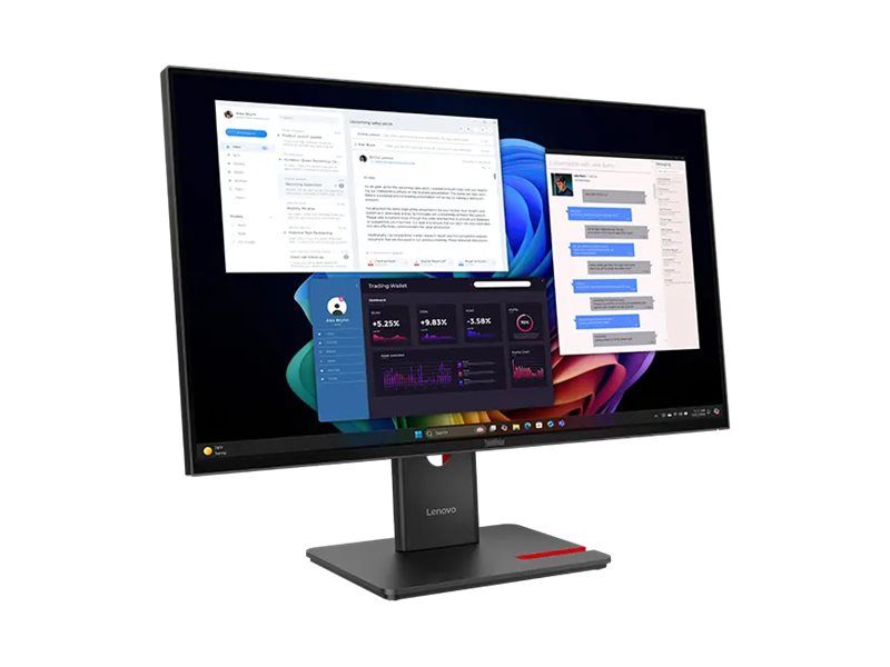 LENOVO ThinkVision T27UD-40 LED monitor 27inch 3840x2160 4K 60Hz IPS 350cd/m2 1500:1 DisplayHDR 10 4ms HDMI DisplayPort USB-C Dock