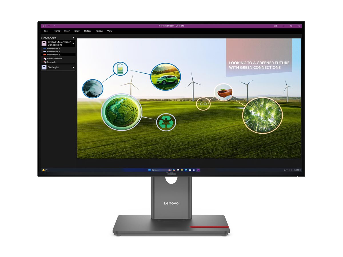LENOVO ThinkVision P27Q-40 LED monitor 27inch 2560x1440 QHD 120Hz IPS 350cd/m2 1500:1 DisplayHDR 10 4ms HDMI DisplayPort DaisyChain