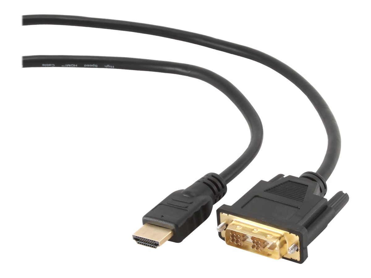 GEMBIRD HDMI to DVI male-male cable with gold-plated connectors 1.8m bulk package