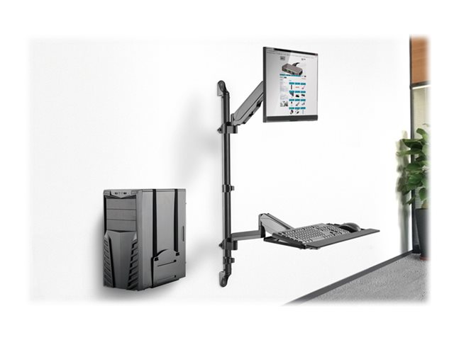 DIGITUS Flexible Single Monitor stand/seat wall-mounted workstation