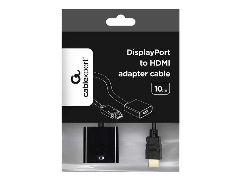 GEMBIRD A-DPM-HDMIF-002 Displayport male to HDMI female adapter 10cm black