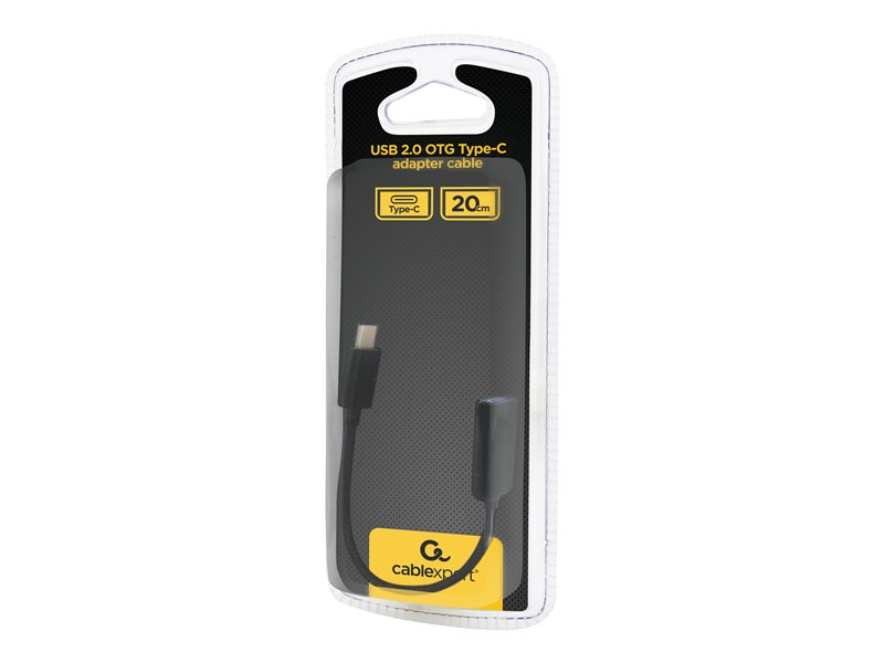 GEMBIRD AB-OTG-CMAF2-01 USB 2.0 OTG Type-C adapter cable CM/AF blister