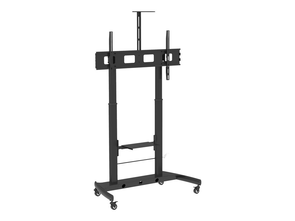 TECHLY Floor Stand Height Adjustable 2 Shelves LCD LED 52-110inch
