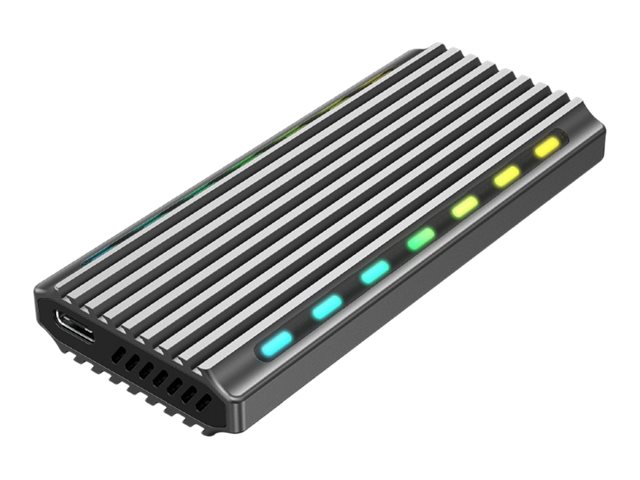 GEMBIRD EE2280-U3C-03 USB 3.1 enclosure for M.2 NVMe drives backlighted aluminum