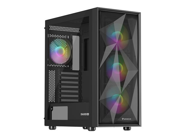 NATEC Genesis PC Case Diaxid 605 black ARGB