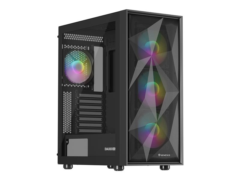 NATEC Genesis PC Case Diaxid 605 black ARGB
