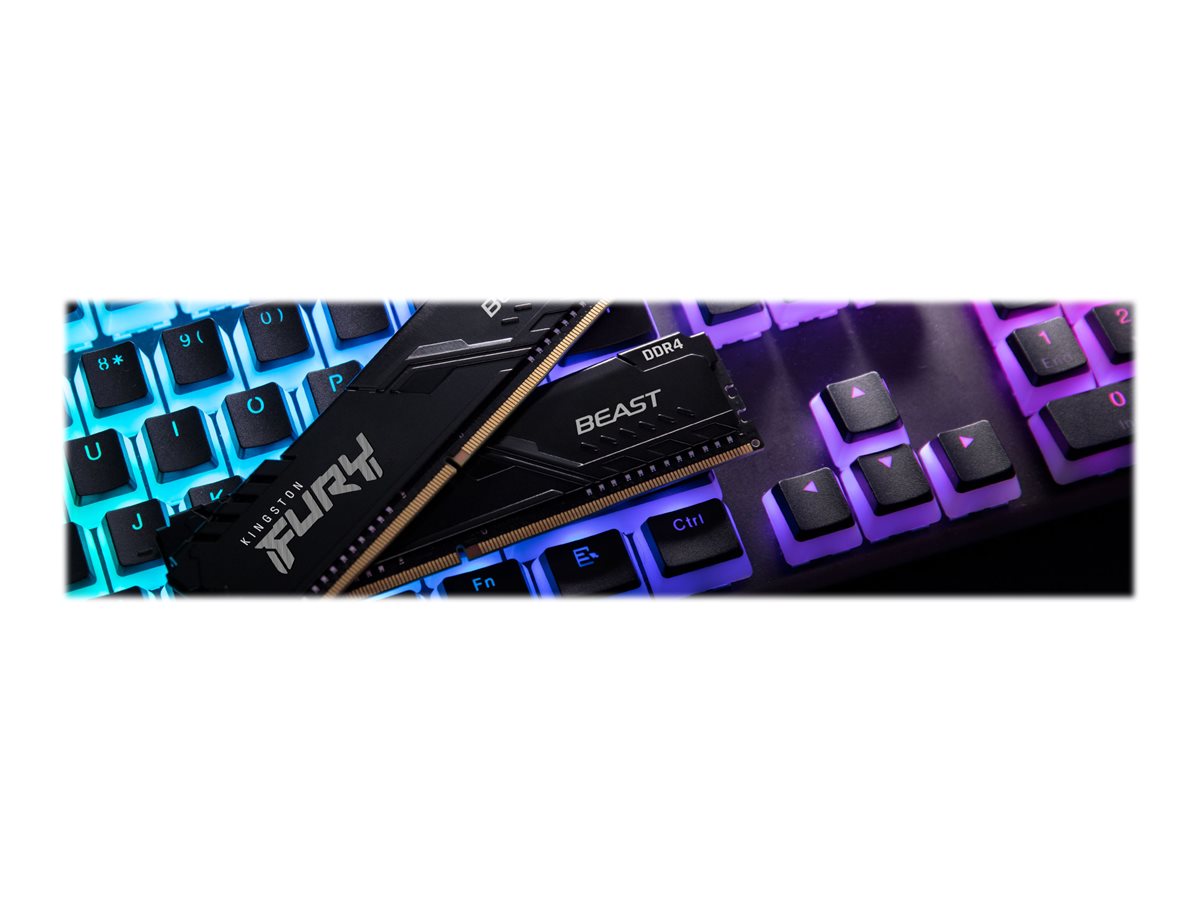KINGSTON 16GB 3200MHz DDR4 CL16 DIMM Kit of 2 FURY Beast Black