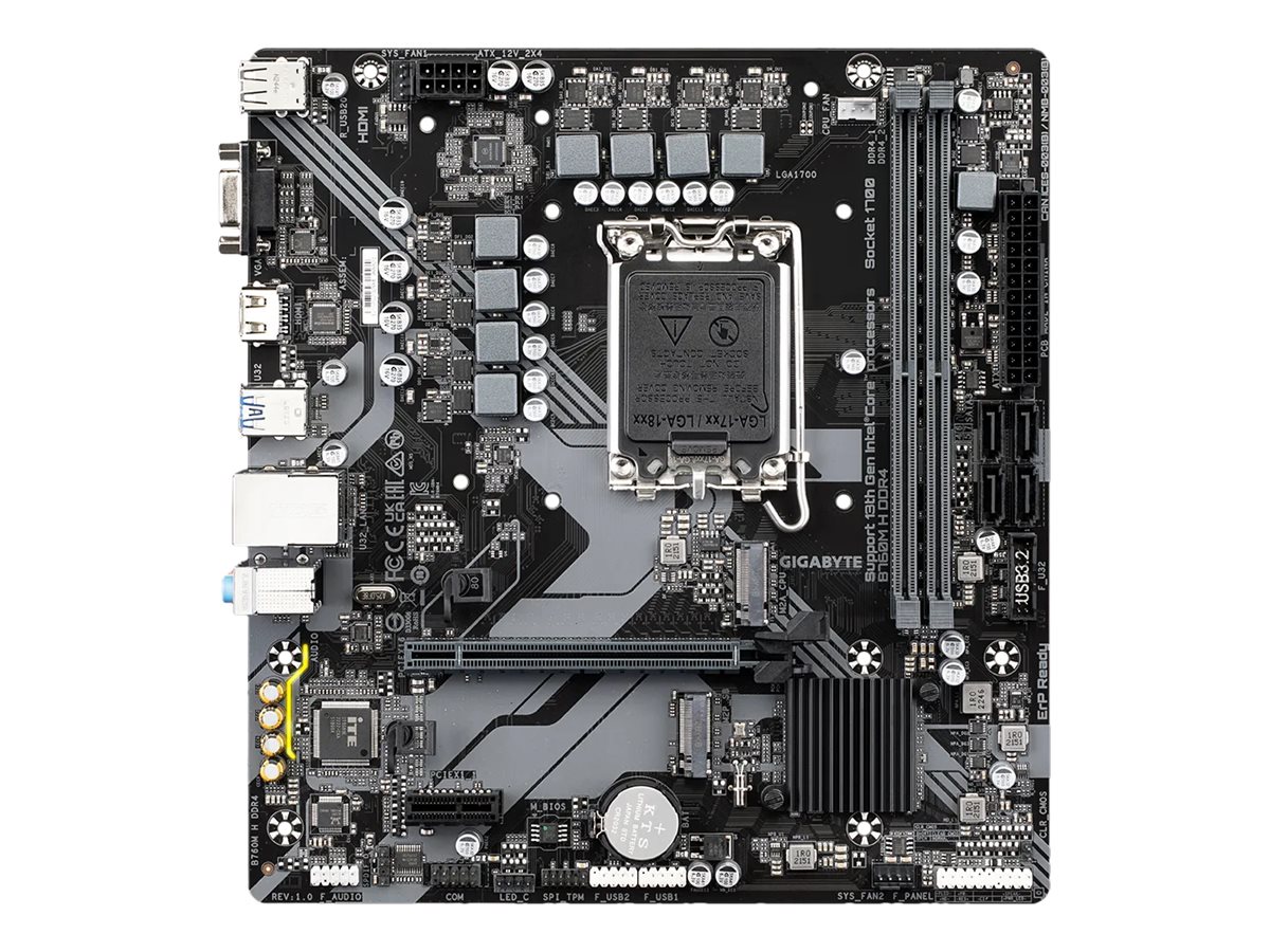 GIGABYTE B760M H DDR4 LGA1700 DDR4 Micro ATX MB