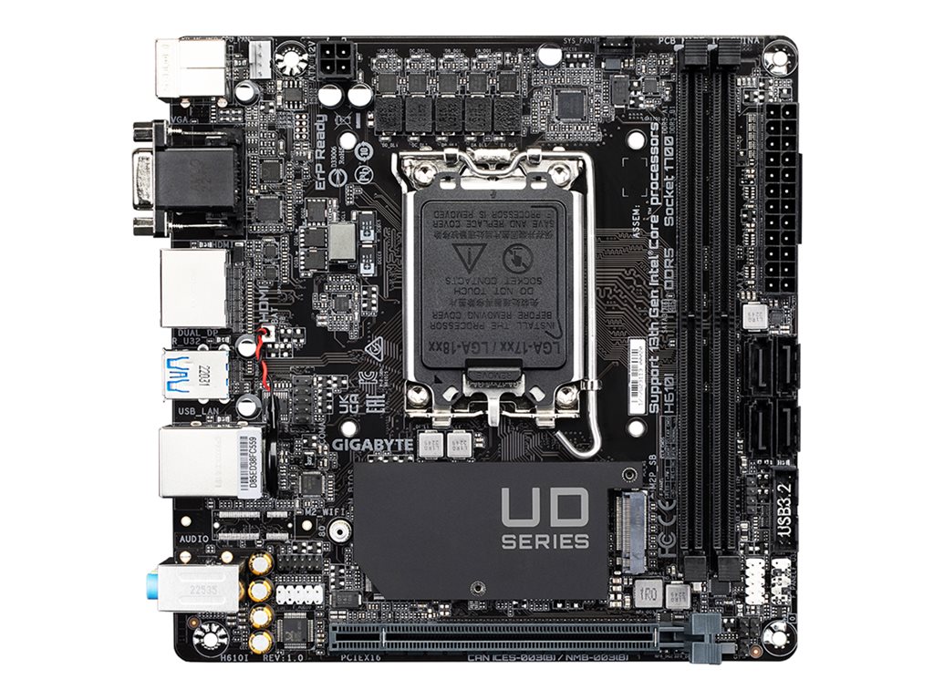 GIGABYTE H610I LGA1700 1xHDMI 1xDP