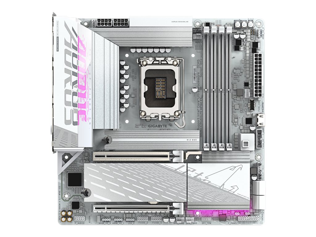 GIGABYTE B860M A ELT WF6E ICE LGA1851 MB 4xDDR5 4xSATA 3xM.2
