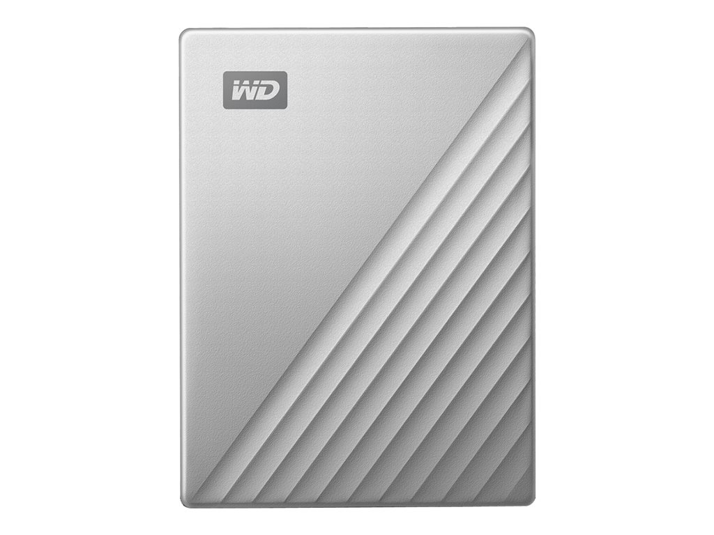 WD My Passport Ultra 4TB Silver USB-C/USB3.0 HDD 2.5inch Metal finish RTL portable extern
