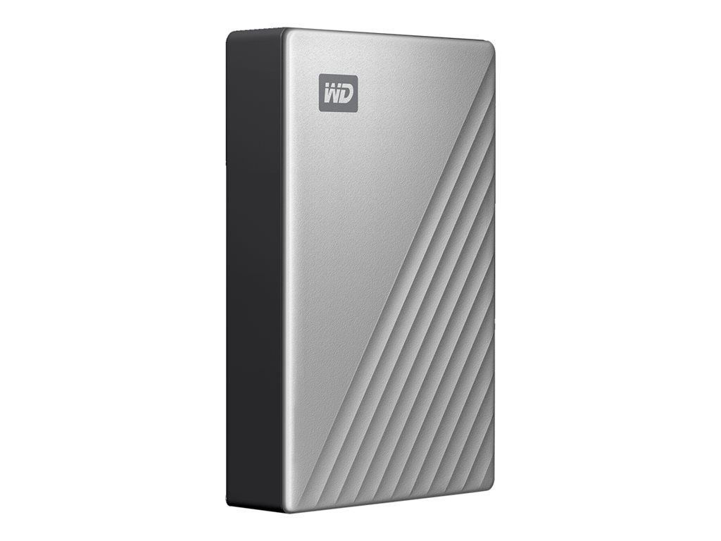 WD My Passport Ultra 4TB Silver USB-C/USB3.0 HDD 2.5inch Metal finish RTL portable extern