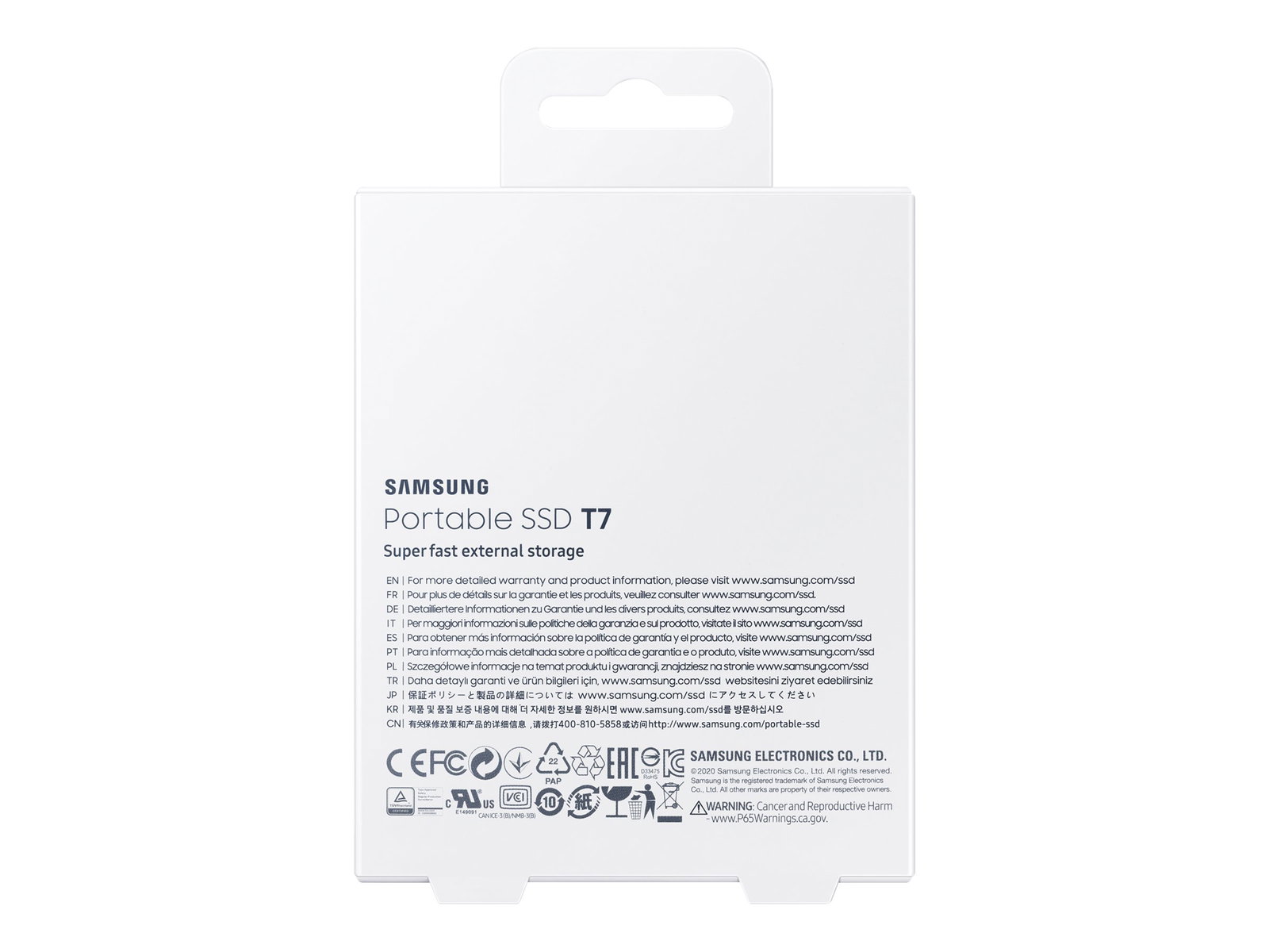 SAMSUNG Portable SSD T7 2TB extern USB 3.2 Gen 2 indigo blue