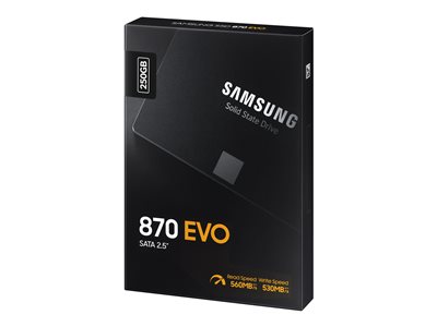 SAMSUNG 870 EVO 250GB SATA III 2.5inch SSD 560MB/s read 530MB/s write