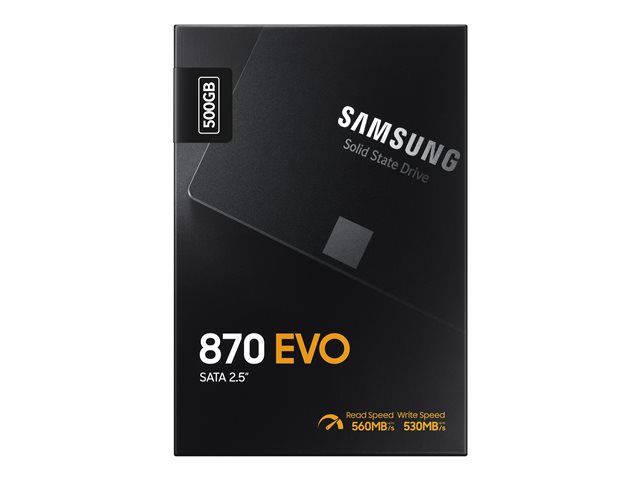 SAMSUNG 870 EVO 500GB SATA III 2.5inch SSD 560MB/s read 530MB/s write