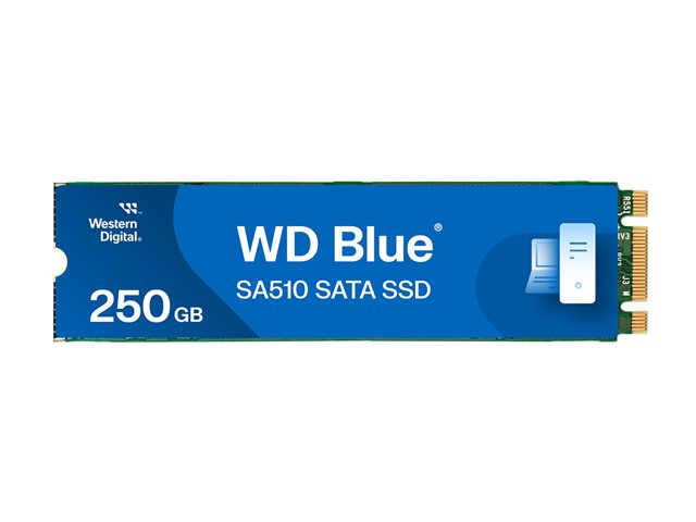 WD Blue SA510 SSD 250GB M.2 2280 SATA III 6Gb/s internal single-packed POWERED BY SANDISK