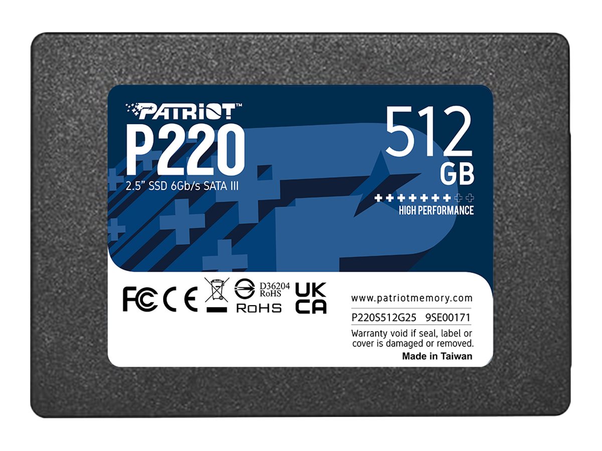 PATRIOT P220 SATA 3 512GB SSD550/500MB/s