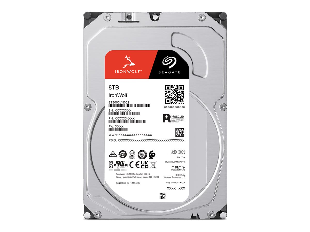 SEAGATE NAS HDD 8TB IronWolf 5400rpm 6Gb/s SATA 256MB cache 3.5inch