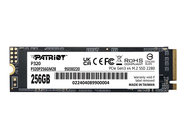 PATRIOT P320 256GB M.2 2280 PCIE SSD