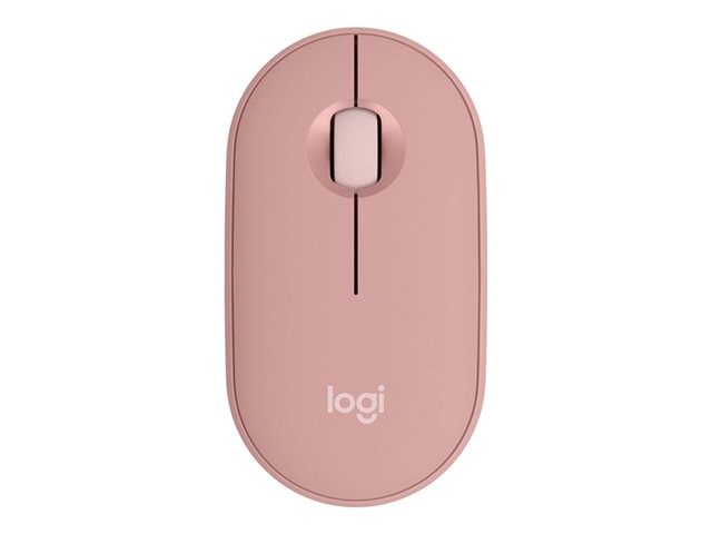 LOGITECH Pebble Mouse 2 M350s Mouse optical 3 buttons wireless Bluetooth 5.2 LE tonal rose