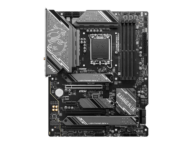 MSI Z790 GAMING PLUS WIFI DDR5 LGA1700 ATX MB PCIe x16 HDMI 4xSATA