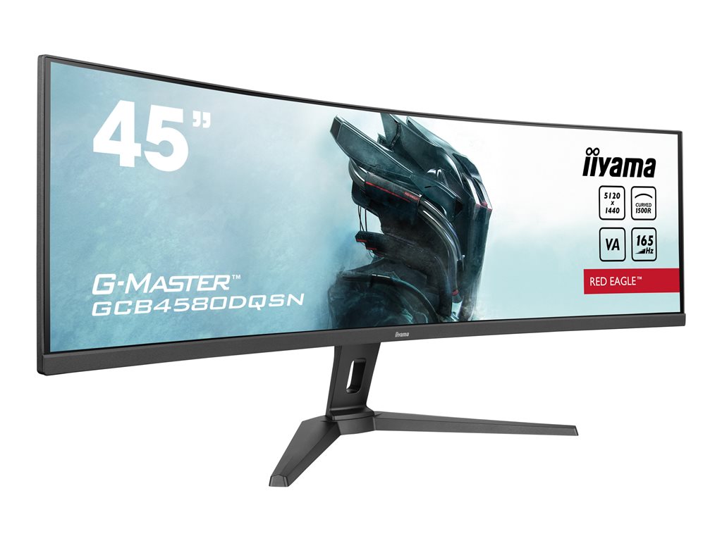 IIYAMA GCB4580DQSN-B1 44.5inch ETE VA DQHD Curved 1500R 165Hz 450cd/m2 0.8ms DP 2xHDMI USB-C Dock KVM 3xUSB 3.2 Speakers HDR400 (P)