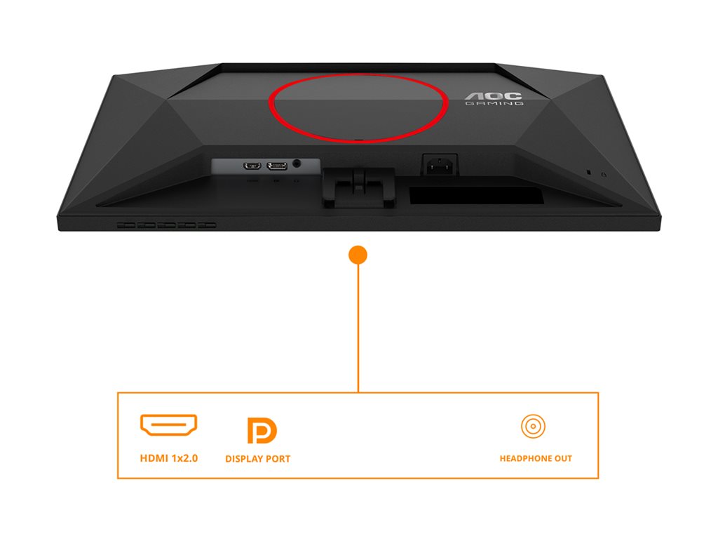 AOC Q24G4RE 23.8inch Fast IPS QHD 180Hz 300cd/m2 1ms HDMI2.0 DP1.4