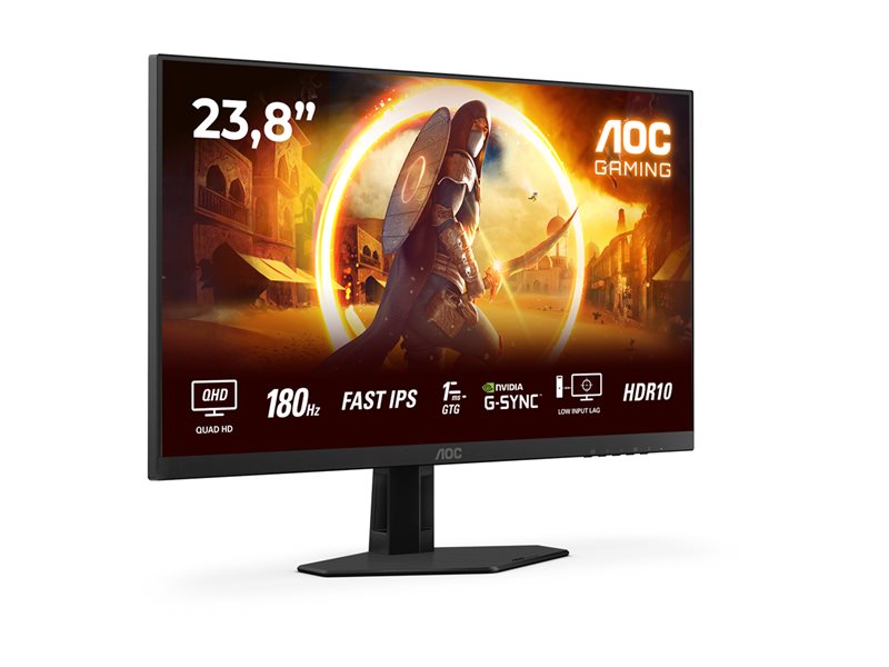 AOC Q24G4RE 23.8inch Fast IPS QHD 180Hz 300cd/m2 1ms HDMI2.0 DP1.4