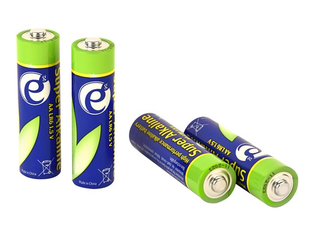 GEMBIRD EG-BA-AA4-01 Alkaline LR6 AA batteries 4-pack blister